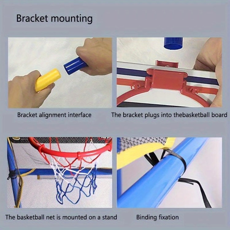 Arcade Basketball Game Set for Indoor and Outdoor Play Easy Setup with Pump and Balls Perfect Holiday and Birthday Gift