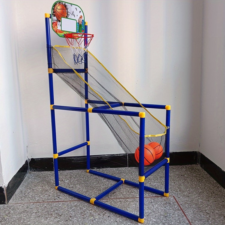 Arcade Basketball Game Set for Indoor and Outdoor Play Easy Setup with Pump and Balls Perfect Holiday and Birthday Gift