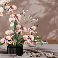Orchid Flower Bouquet Building Blocks Set