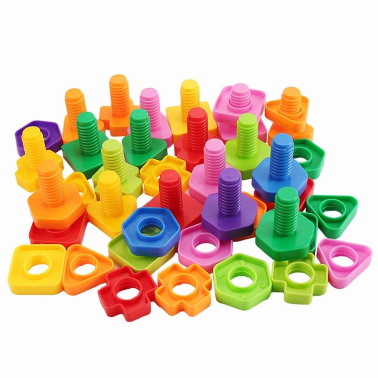 STEM Kids Screw Building Blocks Educational Puzzle Set