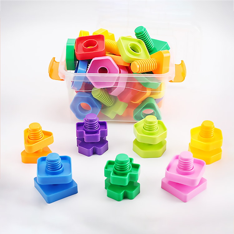 STEM Kids Screw Building Blocks Educational Puzzle Set