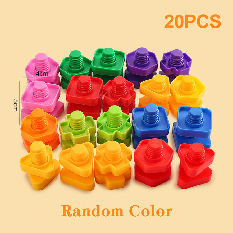 STEM Kids Screw Building Blocks Educational Puzzle Set