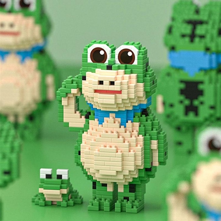 Frog Building Blocks Set for Kids STEM Educational Construction Toy